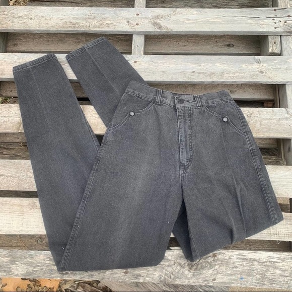 Rockies Denim - Vintage Rockies high rise wedgie fit cowgirl jeans black charcoal